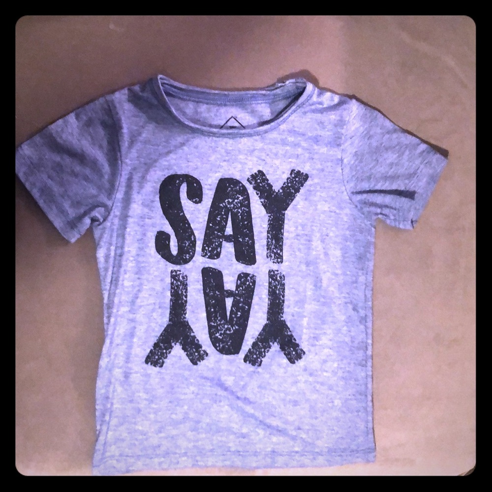 3T “Say yay” shirt